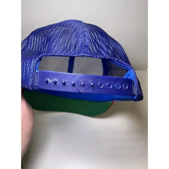 Vintage 80s Texas Rangers Snapback Trucker Mesh Snapback Hat Cap MLB Baseball - Picture 9 of 15